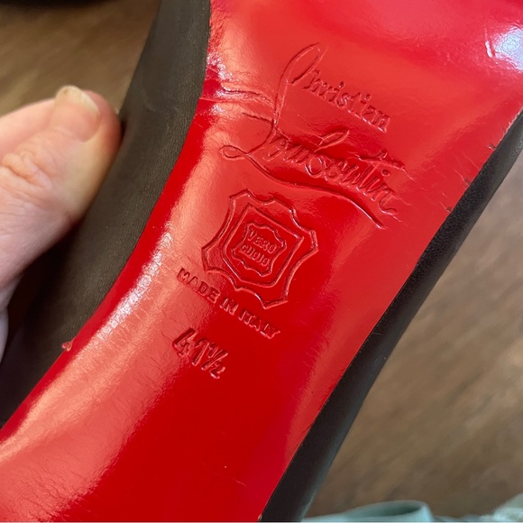 Christian Louboutin spiked rock goth rebel  heels 41 1/2 - Picture 8 of 11